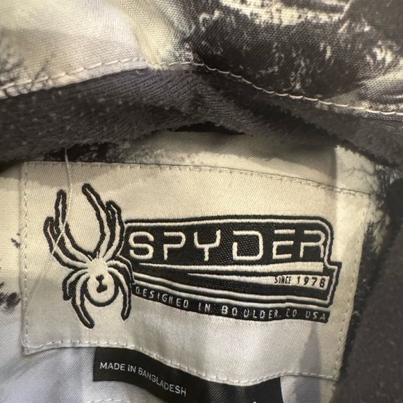 boys spyder printed ski jacket - Picture 3 of 3